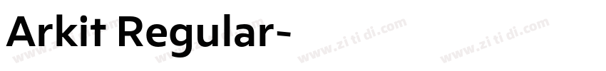 Arkit Regular字体转换